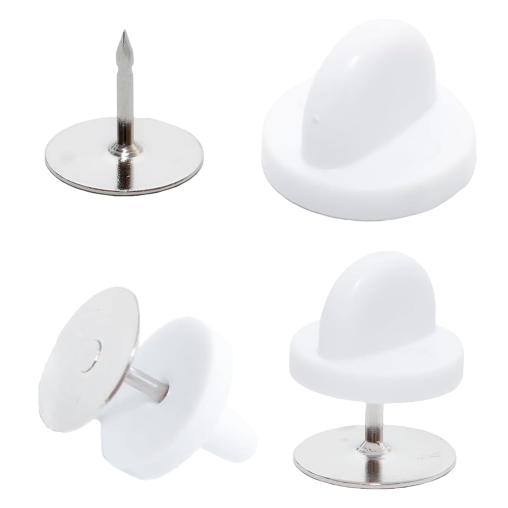 Butterfly Rubber Sheet - 50 Pair Rubber Pin Backs Butterfly