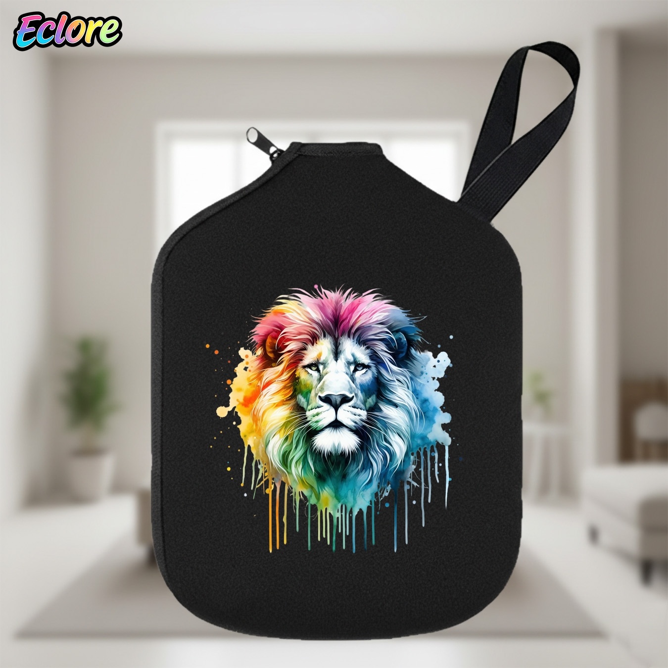 Colorful Watercolor Lion Head  – Table Tennis Table recenzja i cena