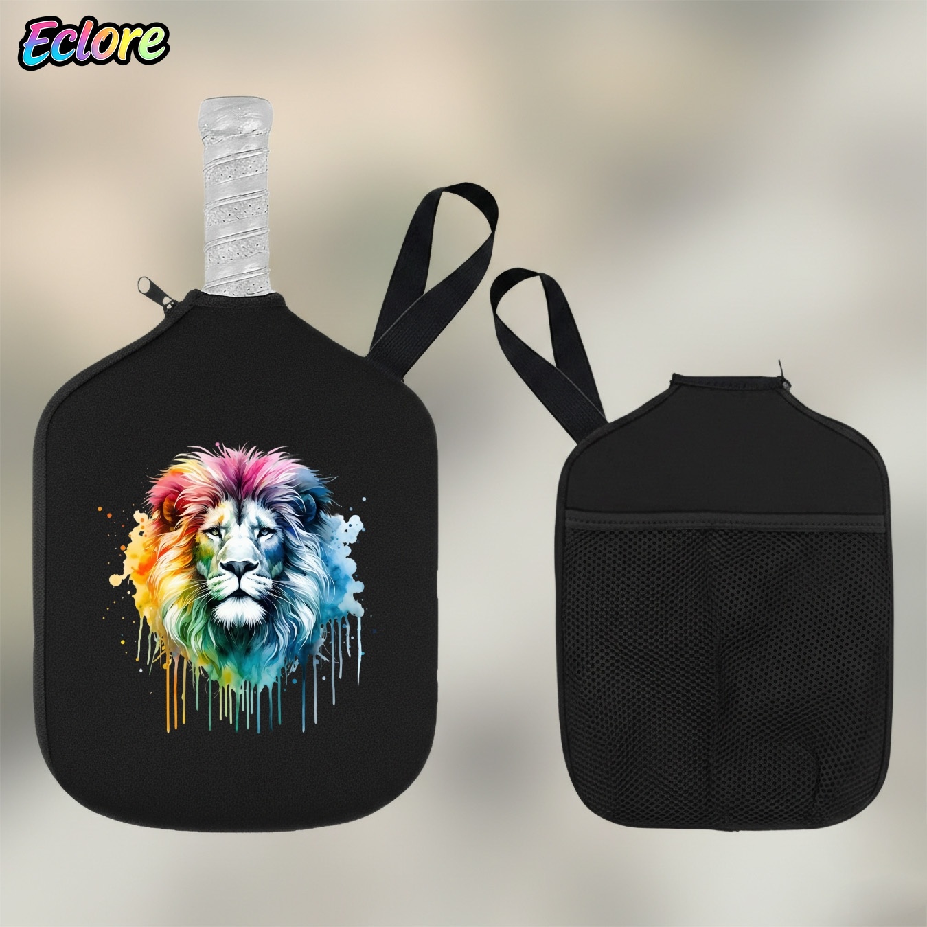Colorful Watercolor Lion Head  – Table Tennis Table recenzja i cena