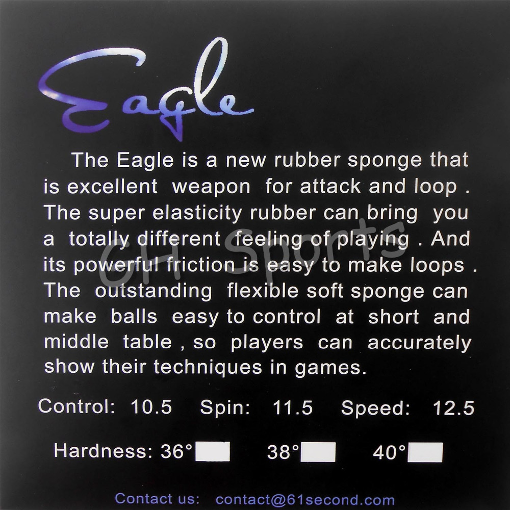 61second Eagle Pips in Table T – Table Tennis Padel recenzja i cena