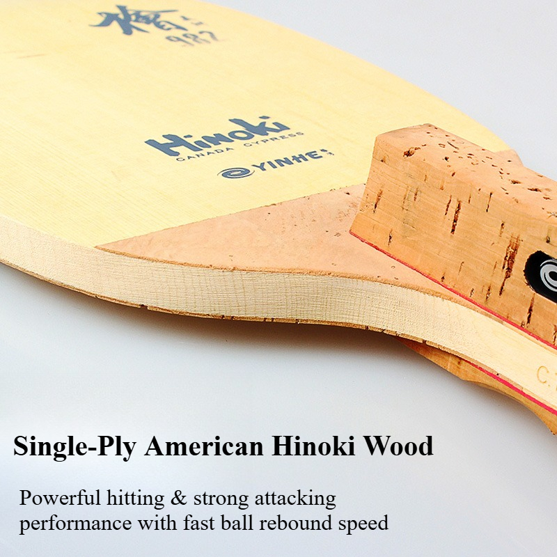 YINHE 982 1-Ply Solid Hinoki T – Table Tennis Table recenzja i cena