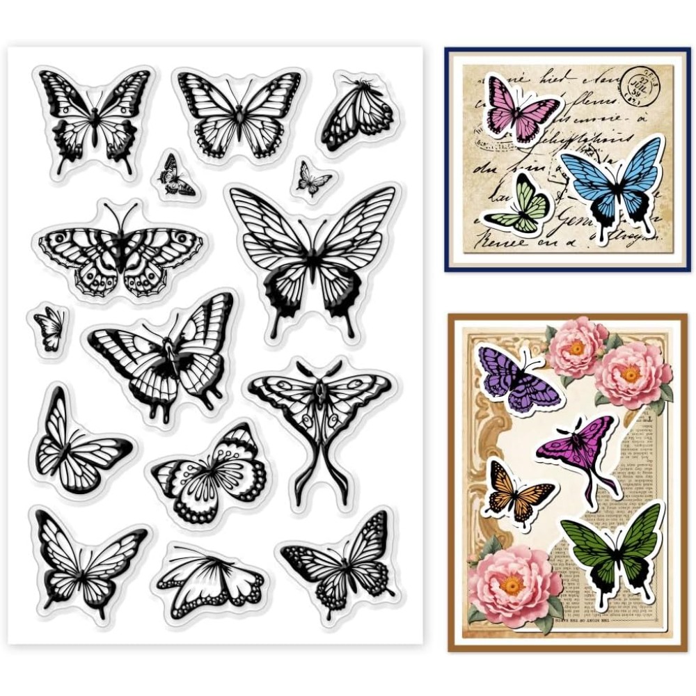1 Sheet Clear Stamp for Card M – Butterfly Rubber Sheet recenzja i cena