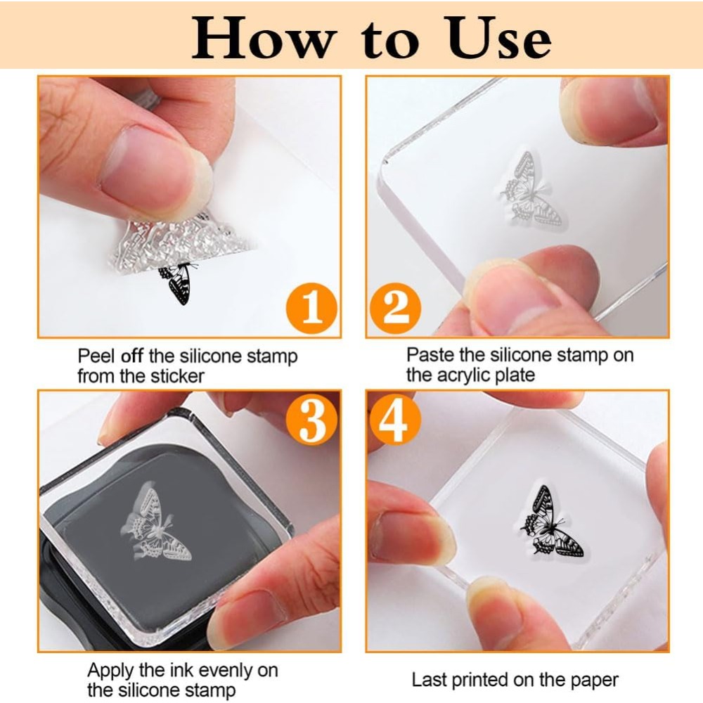1 Sheet Clear Stamp for Card M – Butterfly Rubber Sheet recenzja i cena