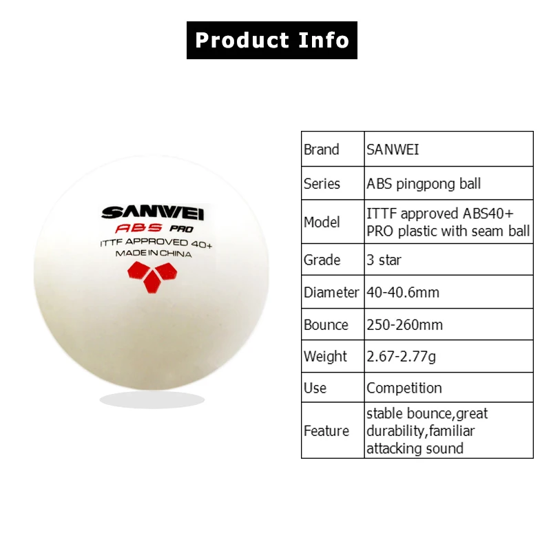 3Stars SANWEI ABS PRO 40+ Tabl – Table Tennis Game Pc recenzja i cena
