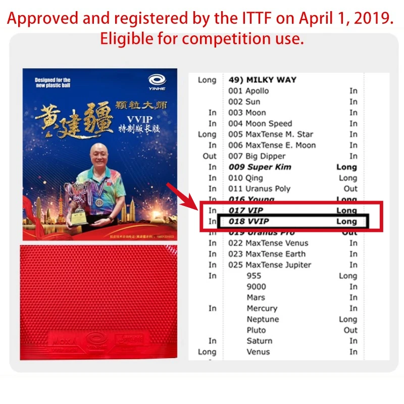 YINHE Huang Jianjiang VIP VVIP – Table Tennis Grip recenzja i cena