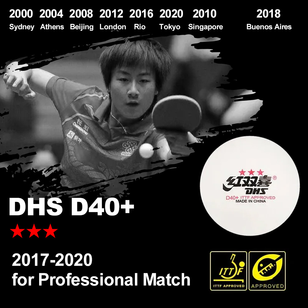 DHS D40+ DJ40+ Ping Pong Balls – Table Tennis Game Pc recenzja i cena