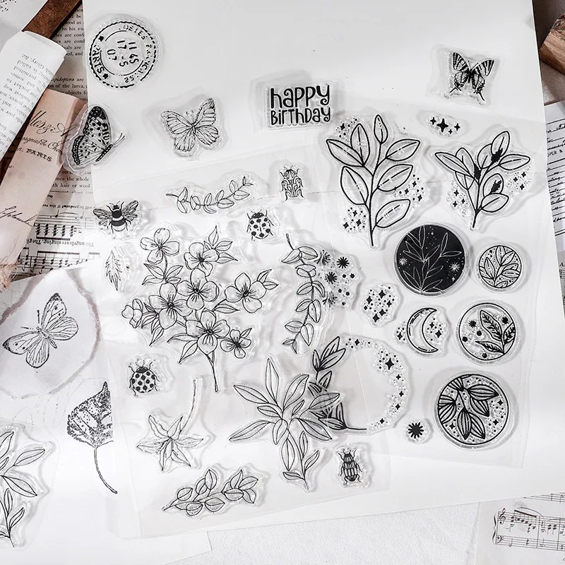 Moon Flowers Leaves Butterfly  – Butterfly Rubber Sheet recenzja i cena