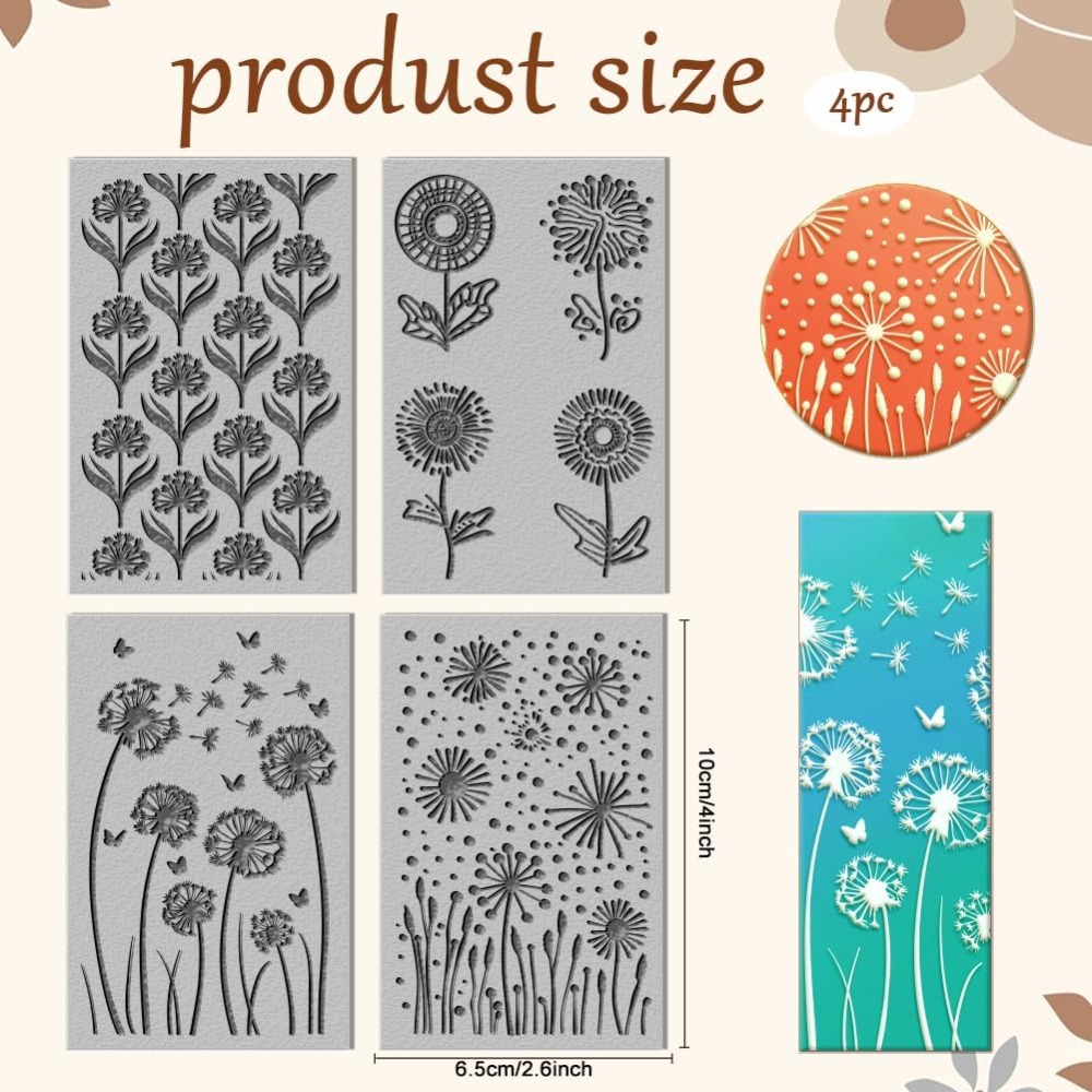 4 Sheets Dandelion Clay Textur – Butterfly Rubber Sheet recenzja i cena