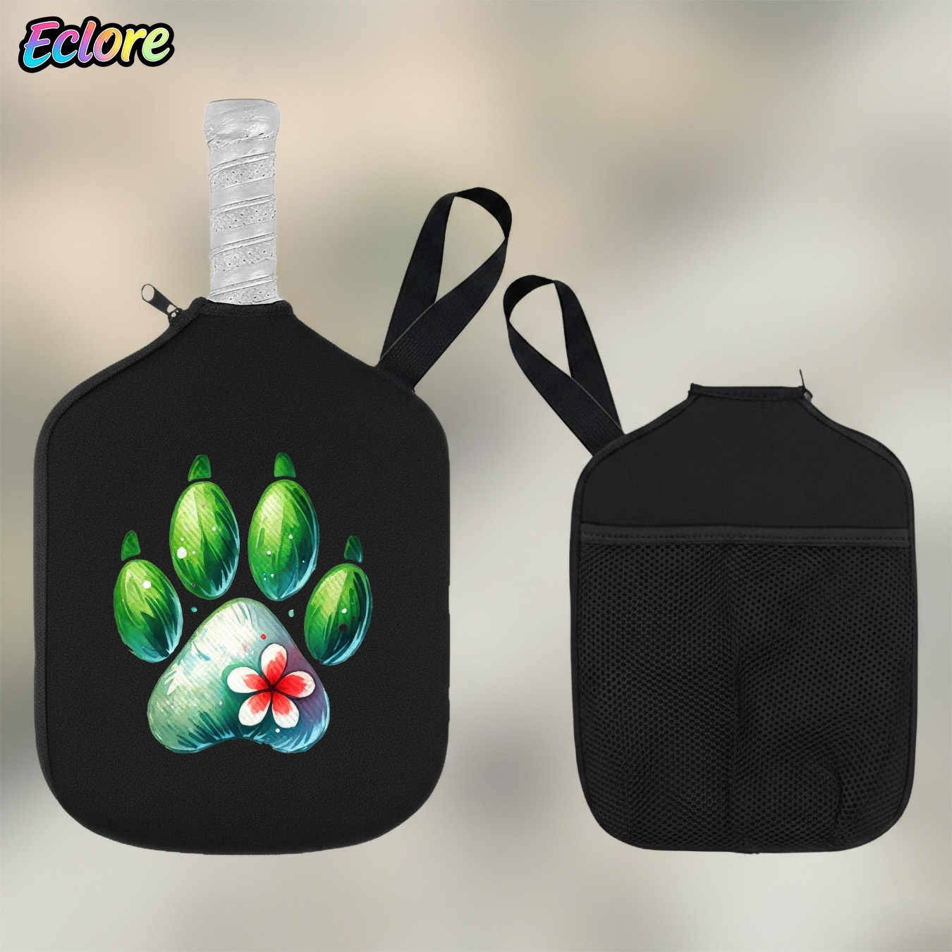 Green Watercolor Paw Print Pad – Table Tennis Table recenzja i cena